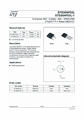 DataSheet STD30NF03L pdf